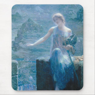 Die Vigilie der Walküre (Elegante Dame in einer Bu Mousepad