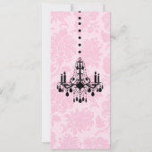 Die Viktorianische Damaskus der rosa Grand Opening Einladung (Rückseite)