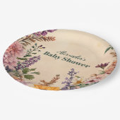 Die Viktorianische Jugendstil-Babydusche Pappteller (Schrägansicht)