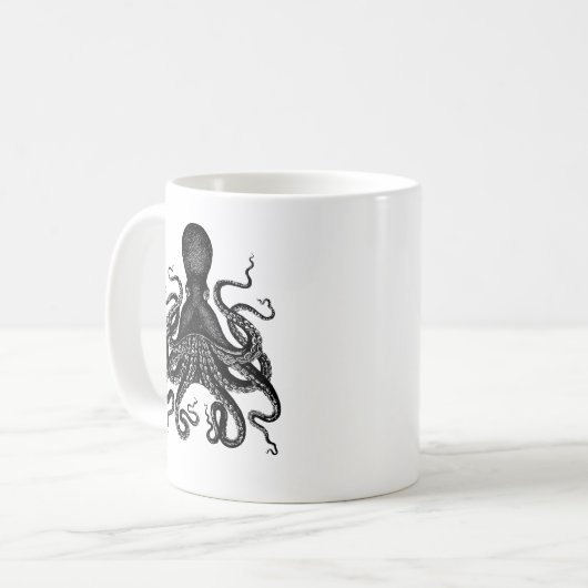 Die viktorianische Krake Kaffeetasse (Vorderseite Links)