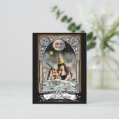 Die Viktorianische Magician Tarot Card Postkarte (Stehend Vorderseite)