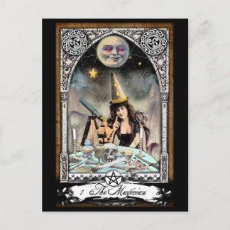 Die Viktorianische Magician Tarot Card Postkarte