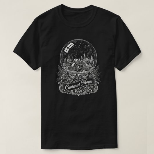 Die viktorianische Schneekugel-Edition T-Shirt (Design vorne)