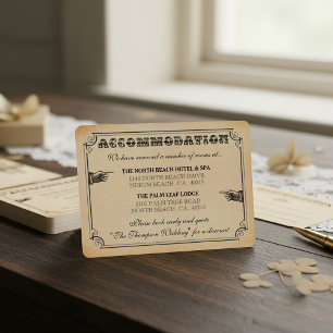 Die Viktorianische Steampunk-Hochzeitssammlung Begleitkarte