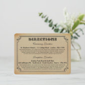 Die Viktorianische Steampunk-Hochzeitssammlung Einladung (Stehend Vorderseite)