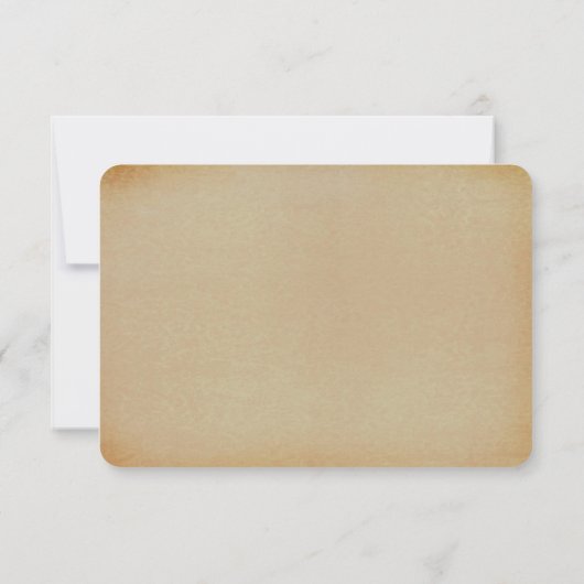 Die Viktorianische Steampunk-Hochzeitssammlung RSVP Karte (Rückseite)