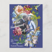 Die Viktorianische Wasserfarbe der Flora Ankündigungspostkarte (Vorderseite)