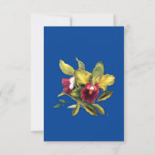 Die Viktorianische Wasserfarbe der Flora RSVP Karte (Rückseite)