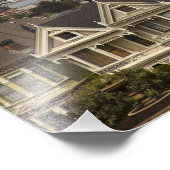 Die Viktorianischen Pink Ladys-Häuser im Stil Fotodruck (Ecke)