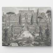 Die Villa d'Este in Tivoli (Gravur) Fotoplatte (Vorderseite)