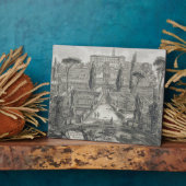 Die Villa d'Este in Tivoli (Gravur) Fotoplatte (Seite)