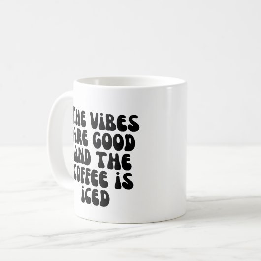 Die Villen sind gut und der Kaffee ist vereist Kaffeetasse (Vorderseite Links)