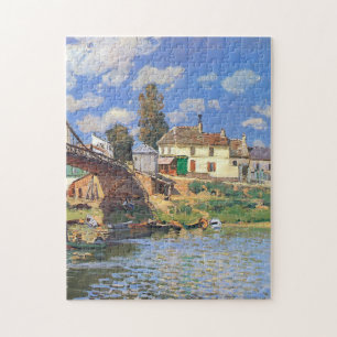 Die Villeneuve-la-Garenne-Brücke von Alfred Sisle Puzzle