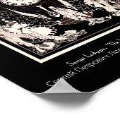 Die Vintage Abbildung des Roten Todes Poster (Ecke)