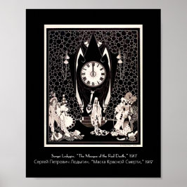 Die Vintage Abbildung des Roten Todes Poster