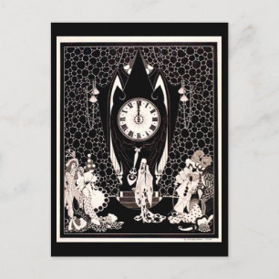 Die Vintage Abbildung des Roten Todes Postkarte