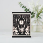 Die Vintage Abbildung des Roten Todes Postkarte (Stehend Vorderseite)