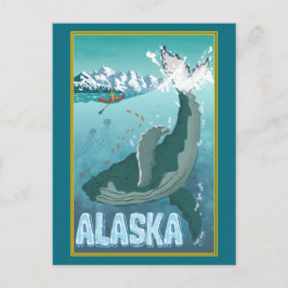 Die Vintage Alaskan Travel Postcard Postkarte