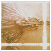 Die Vintage Ballerina Stoff (Nahaufnahme)