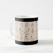 Die Vintage Basketball-Referent-Kaffee-Tasse Kaffeetasse (Vorderseite Links)