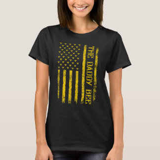 Die Vintage Bienenflagge der Mönche Die Daddy Bee  T-Shirt