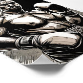 Die Vintage Boxer-Kampfkunst Poster (Ecke)