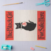 Die Vintage Entkopplung der schwarzen Katze Seidenpapier (Basteln)