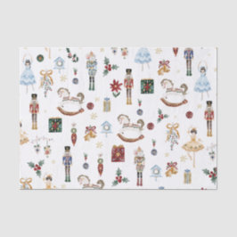 Die Vintage Farbe des Nutcracker Weihnachtsballons Seidenpapier