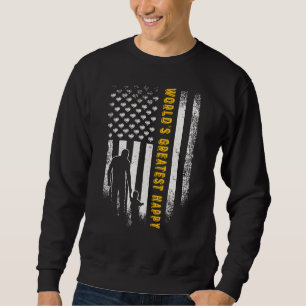 Die Vintage Flagge der USA - der größte Papyvater Sweatshirt