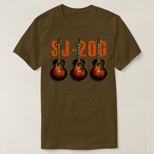 Die Vintage Gitarre SJ200 T-Shirt (Design vorne)