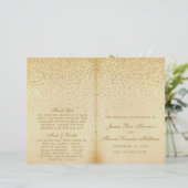 Die Vintage Glam Gold Confetti Wedding Collection (Stehend Vorderseite)
