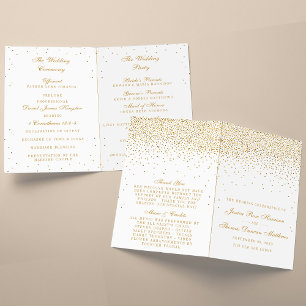 Die Vintage Glam Gold Confetti Wedding Collection