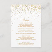 Die Vintage Glam Gold Confetti Wedding Collection Begleitkarte (Vorderseite)