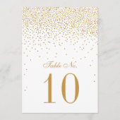 Die Vintage Glam Gold Confetti Wedding Collection Einladung (Vorderseite)
