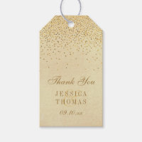 Die Vintage Glam Gold Confetti Wedding Collection