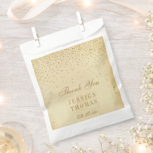 Die Vintage Glam Gold Confetti Wedding Collection Geschenktütchen