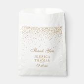 Die Vintage Glam Gold Confetti Wedding Collection Geschenktütchen (Vorderseite)
