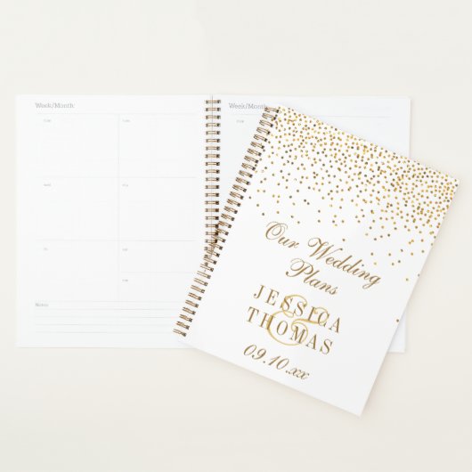 Die Vintage Glam Gold Confetti Wedding Collection Planer (Anzeige)