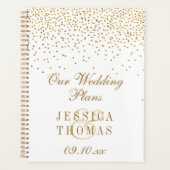 Die Vintage Glam Gold Confetti Wedding Collection Planer (Vorderseite)