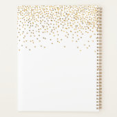 Die Vintage Glam Gold Confetti Wedding Collection Planer (Rückseite)