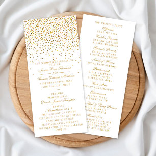 Die Vintage Glam Gold Confetti Wedding Collection Programm