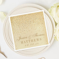 Die Vintage Glam Gold Confetti Wedding Collection