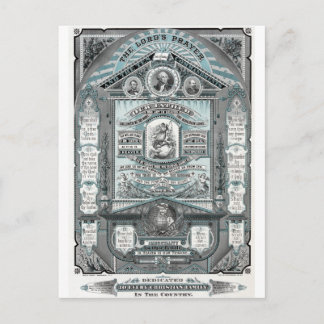 Die Vintage Gravur des Herrn Postkarte