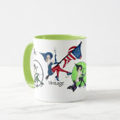 Die Vintage Hexe Tasse (Vorderseite Links)