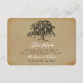 Die Vintage Hochzeitskollektion aus Eichenholz Begleitkarte (Vorderseite)