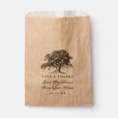Die Vintage Hochzeitskollektion aus Eichenholz Geschenktütchen (Vorderseite)