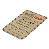 Die Vintage Hochzeitskollektion der Luftpost Magnet (Linke Seite)