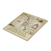 Die Vintage Karte der amerikanischen Küste Fliese (Seite)