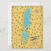 Die Vintage Karte des Toten Meeres (Rückseite)