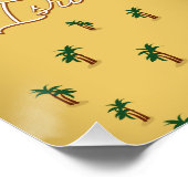 Die Vintage Karte des Toten Meeres Poster (Ecke)